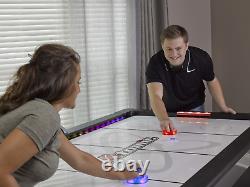 7.5' LED Atomic Top Shelf Illuminated Air Hockey Table