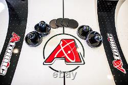 7 Foot Air Hockey Table, Electronic Scoreboard, Overhang Rails, Leg Levelers