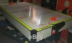 7 Ft Air Hockey Table with Black light reflective tape