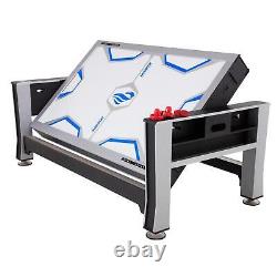 7 Ft Multi-Game Rotating Swivel Air Hockey Billiards Pool And Table Tennis Table