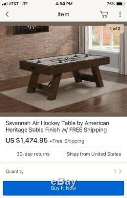 7' Industrial Air Hockey Table by American Heritage, NEW IN UNOPENED BOX