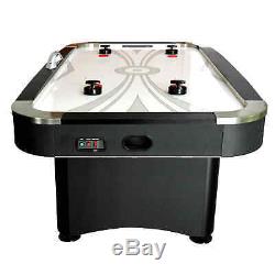 7-ft Air Hockey Table with LED Electronic Scoring Hathaway Top Shelf