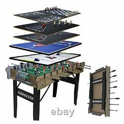 7-in-1 Foosball Table Foldable Multi Game Table with Air Hockey, 7 IN 1