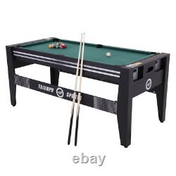 72 4 in 1 Multi Game Swivel Table with Air Powered Hockey, Table Tennis, Billia