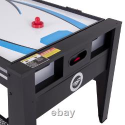 72 4 in 1 Multi Game Swivel Table with Air Powered Hockey, Table Tennis, Billia