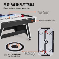 72 Air-Powered Hockey Table LED Sports Hockey Game with Electronic Score System