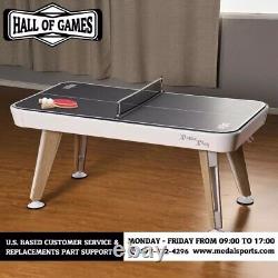 72 Inch Air Powered Hockey Table With Removable Table Tennis Top And Accessories