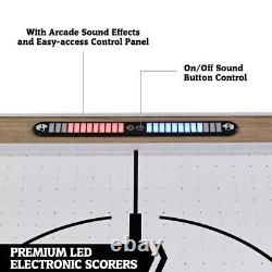 72 Inch Air Powered Hockey Table With Removable Table Tennis Top And Accessories