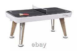 72 Inch Air Powered Hockey Table With Removable Table Tennis Top And Accessories