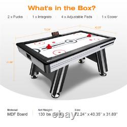 72 Indoor Hockey Table for Kids and Adults LED Sports Hockey Game for Family