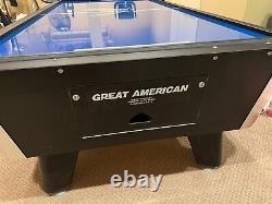 8' Great American Power Air Hockey Table withBONUS Ping Pong Table Topper