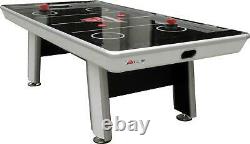 8' Hockey Table with LED Scoring Touchscreen Controls and 2 Ergonomic Strikers