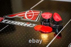 8' Hockey Table with LED Scoring Touchscreen Controls and 2 Ergonomic Strikers