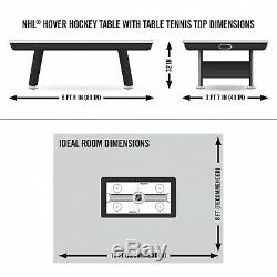 80 NHL Air Powered Hover Hockey Table with Tennis Table Top Home Game Room