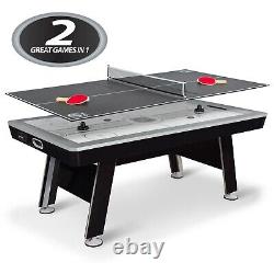 80 Power Play 2-in-1 Air Hockey Table with Table Tennis Top