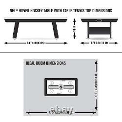 80 Power Play 2-in-1 Air Hockey Table with Table Tennis Top