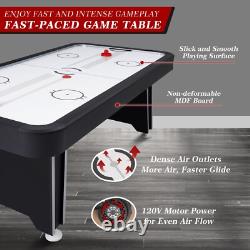 84 120V Air-Powered Hockey Table Sport Hockey Game Sounds LED Scoring Game Room