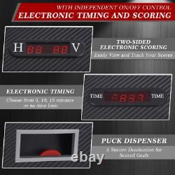 84 120V Air-Powered Hockey Table Sport Hockey Game Sounds LED Scoring Game Room