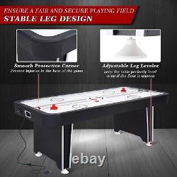 84 120V Air-Powered Hockey Table Sport Hockey Game Sounds LED Scoring Game Room