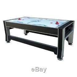 84 3-in-1 Rotating Combo Game Table Pool Air Hockey PingPong