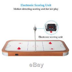 84'' Air Hockey Table with Electronic Scoring for Family Indoor Game Rooms