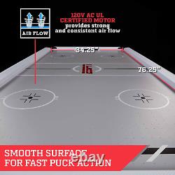 84 ESPN Glacier Arcade Air Hockey Game Table with Inlaid Electronic Scorer