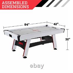 84 ESPN Glacier Arcade Air Hockey Game Table with Inlaid Electronic Scorer