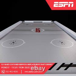 84 ESPN Glacier Arcade Air Hockey Game Table with Inlaid Electronic Scorer