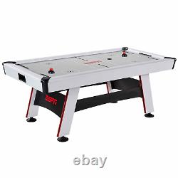 84 ESPN Glacier Arcade Air Hockey Game Table with Inlaid Electronic Scorer