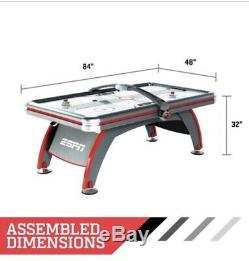 84 Fast-Line Air Powered Hockey Table Game Arcade High Quality Man Cave LED