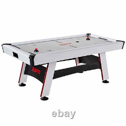 84 Glacier Arcade Air Hockey Game Table Inlaid Electronic Scorer White/Red Play