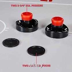 84 Glacier Arcade Air Hockey Game Table Inlaid Electronic Scorer White/Red Play
