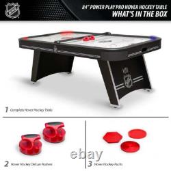 84 Indoor Air Hockey Table Electronic Overhead Projection LED Light Up Game