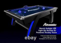 90 Indiglo LED Light UP Arcade Air Powered Hockey Table Includes Light Up