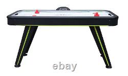 AIR HOCKEY GAME TABLE SET Digital Scoreboard Accessories Included Black 55