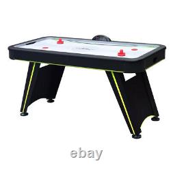 AIR HOCKEY GAME TABLE SET Digital Scoreboard Accessories Included Black 55