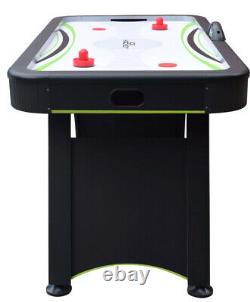 AIR HOCKEY GAME TABLE SET Digital Scoreboard Accessories Included Black 55