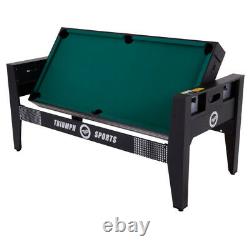 AIR HOCKEY POOL BILLIARD GAME TABLE 72 4-in-1 Accessories Included