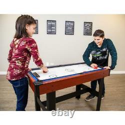 AIR HOCKEY POOL BILLIARD TABLE TENNIS GAME TABLE 48 3-in-1 Accessories Included