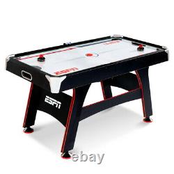 AIR HOCKEY TABLE 5' Air Powered LED Scorer Accessories Included Black Red