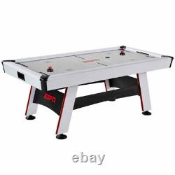AIR HOCKEY TABLE 84 Air Powered Inlaid LED Scorer Accessories Included White