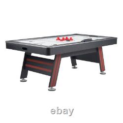 AIR HOCKEY TABLE 84-Inch Air Powered LED Scorer Accessories Included Red Black
