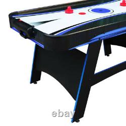 AIR HOCKEY TABLE TENNIS GAME TABLE SET Scoreboard Accessories Included Black