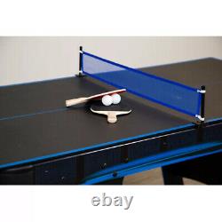 AIR HOCKEY TABLE TENNIS GAME TABLE SET Scoreboard Accessories Included Black