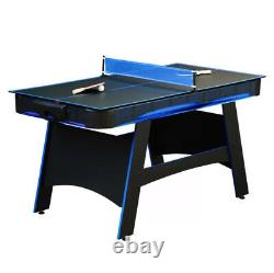 AIR HOCKEY TABLE TENNIS GAME TABLE SET Scoreboard Accessories Included Black