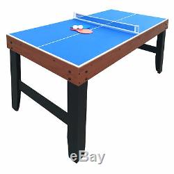 Accelerator 4-in-1 Multi-Game Table with Basketball, Air Hockey, Table Tennis