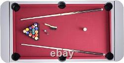 Air Hockey Billiards Tennis Game Table Wood Construction Accessory Rack Quiet