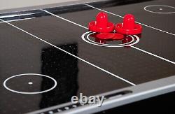 Air Hockey Billiards Tennis Game Table Wood Construction Accessory Rack Quiet