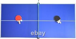 Air Hockey Billiards Tennis Game Table Wood Construction Accessory Rack Quiet