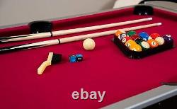 Air Hockey Billiards Tennis Game Table Wood Construction Accessory Rack Quiet